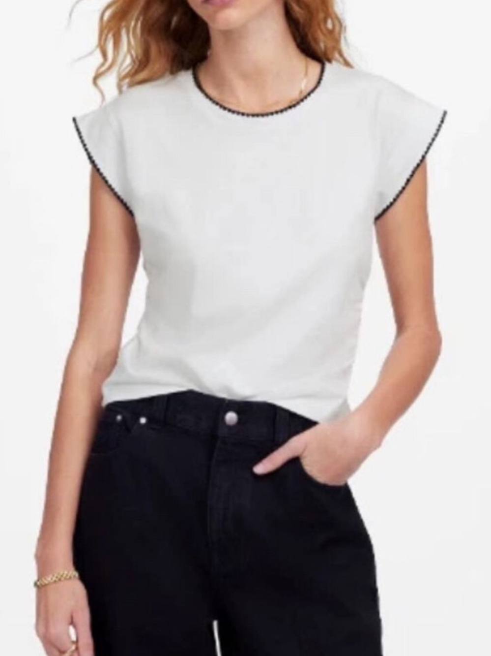 Madewell side cinch muscle tee size small
